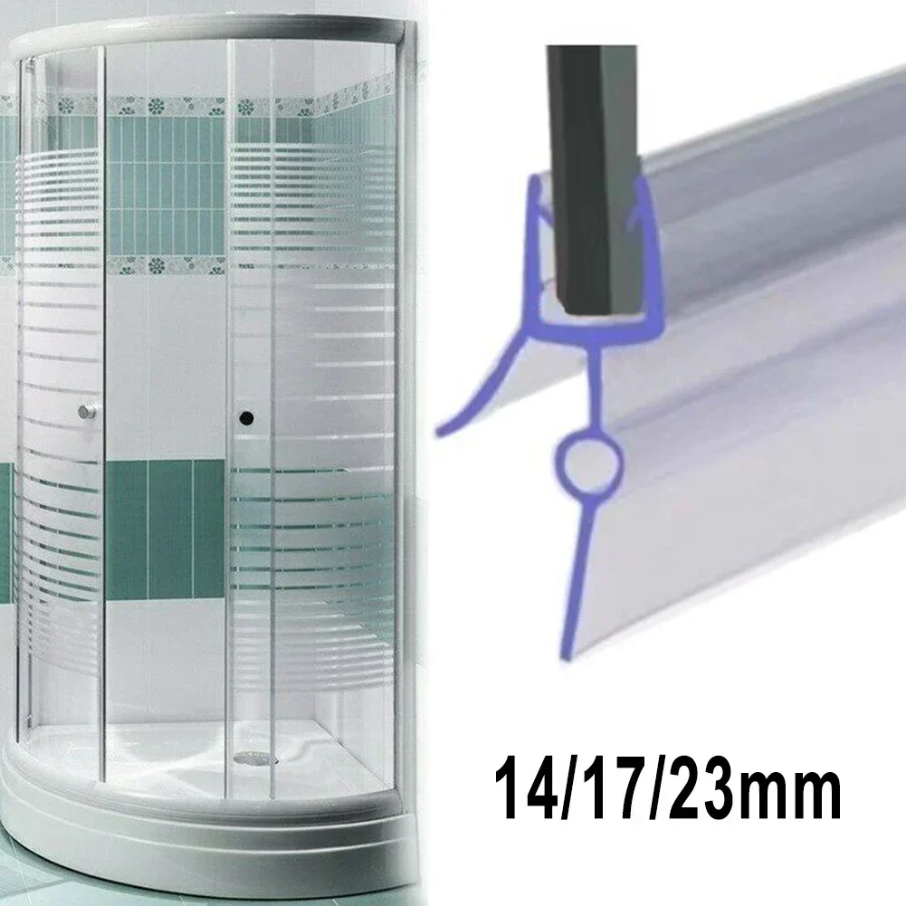 Shower Door Bottom Seal Strip Sweep - 2 قطعة 50 سنتيمتر سيليكون دش