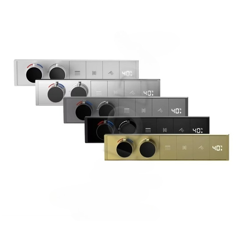 Thermostatic Mixing Valve Digital Display - صمام خلط حراري نحاسي مخفي للحمام