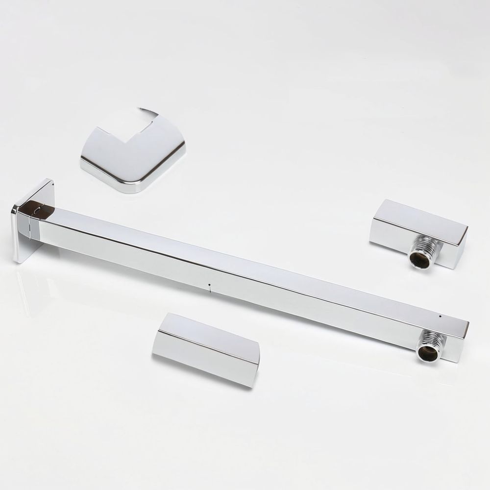 Rainfall Shower Head Ceiling Mount 16 Inch - ذراع رأس دش مربع حديث بلون