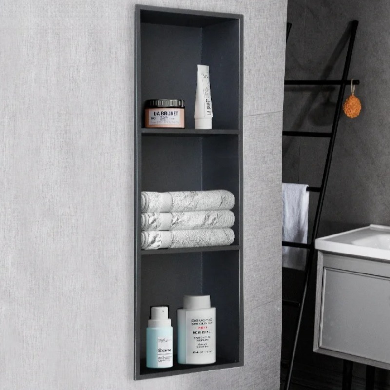 Shower Niche Stainless Steel Recessed - 04 الفولاذ المقاوم للصدأ راحة الجدار