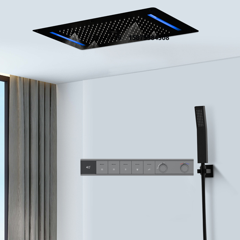 Concealed Thermostatic Shower System Set - نظام دش كروم مخفي بمنظم حراري