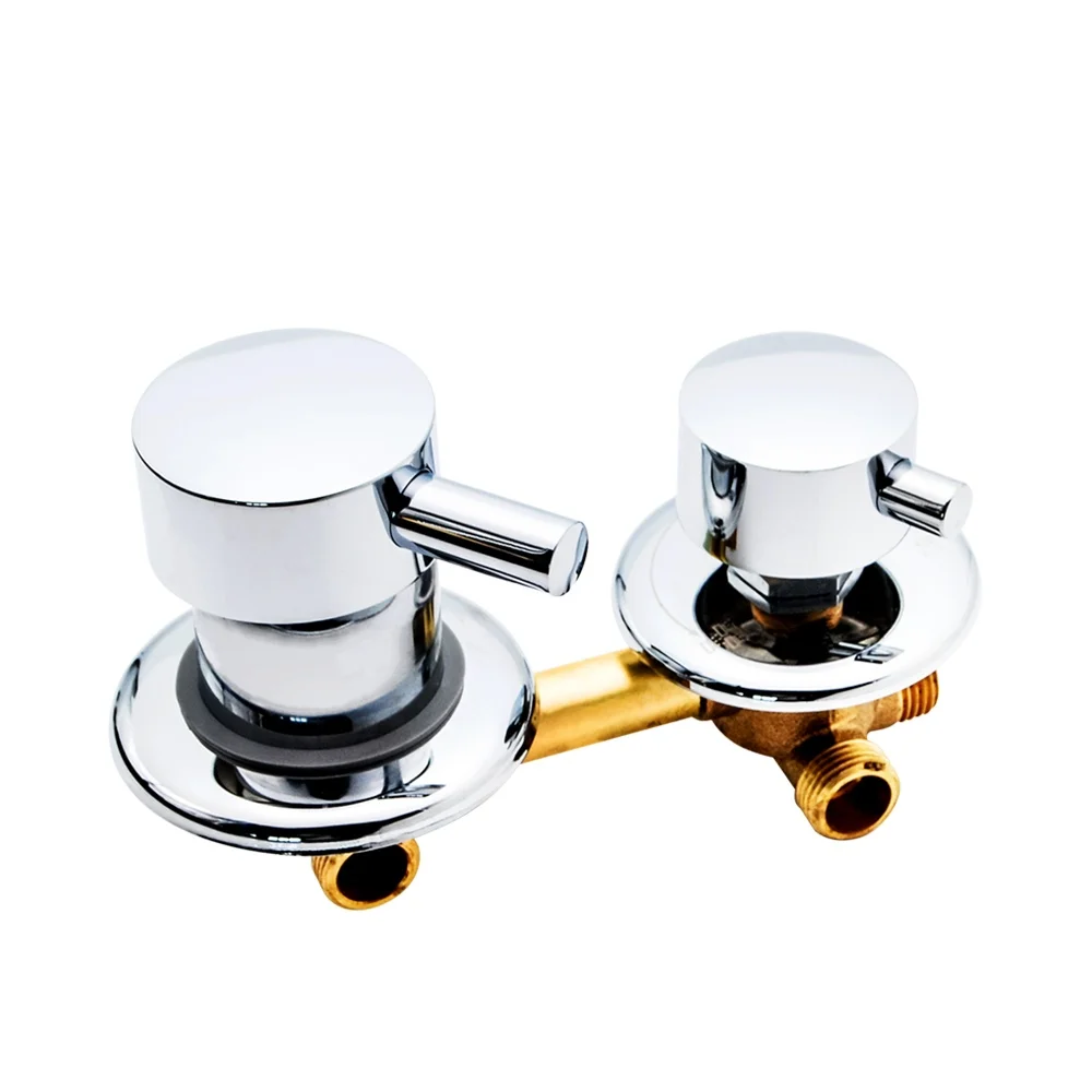 Thermostatic Shower Faucet Valve 3 Way - صمام خلط نحاسي للاستحمام ، مخرج