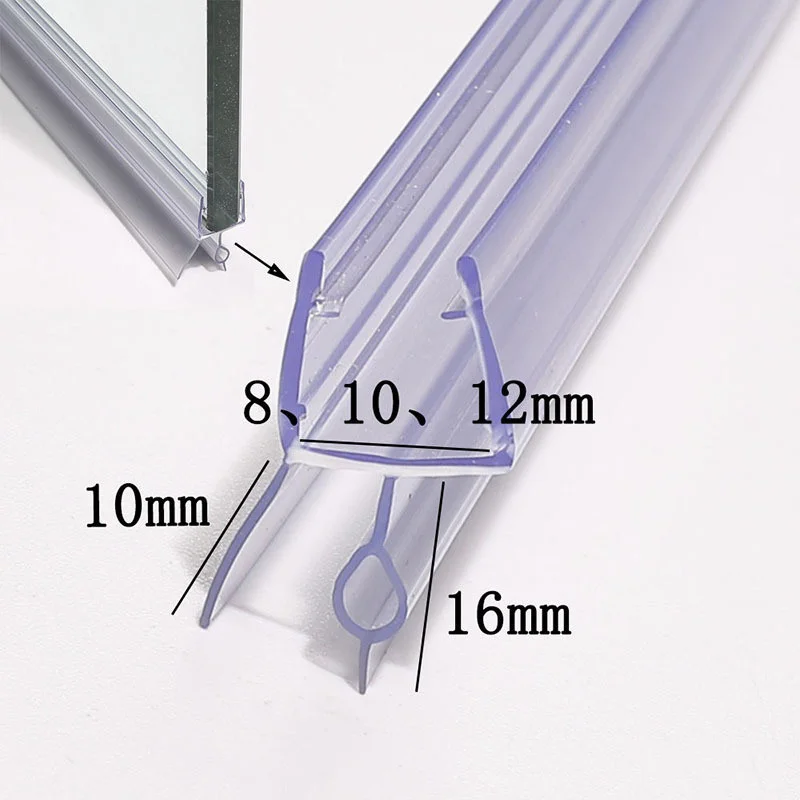 Shower Door Bottom Seal Strip Sweep - دش شفاف ختم الشريط ، حمام