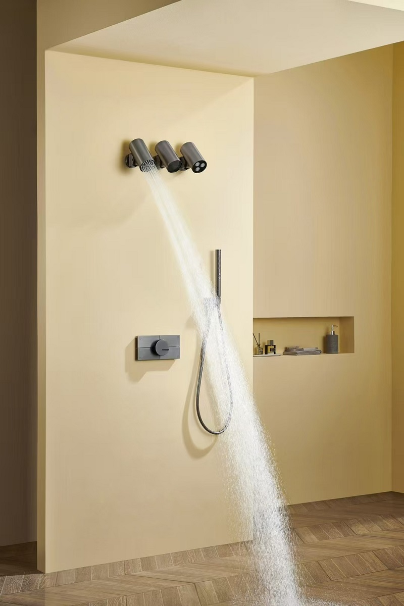 Concealed Thermostatic Shower System Set - 3 قطعة رأس دش ثرموستاتي مجموعة