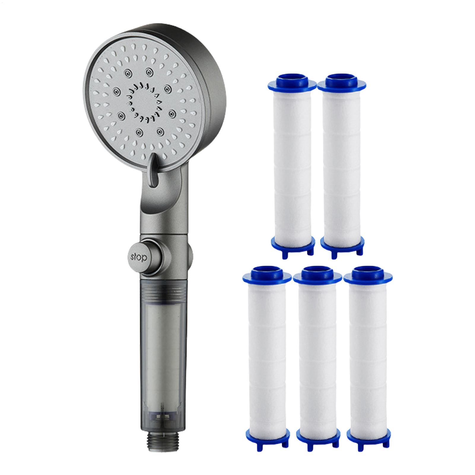 Handheld Shower Head High Pressure Filter - رأس دش قوي عالي التدفق معزز