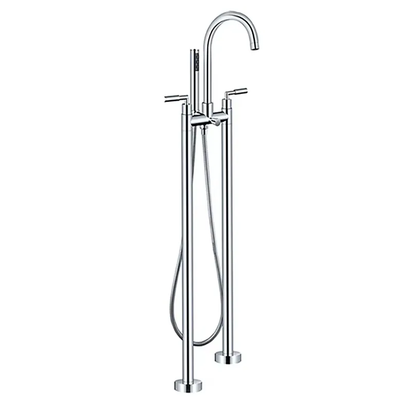 Freestanding Bathtub Filler Faucet Floor - طقم صنبور حوض استحمام قائم بذاته