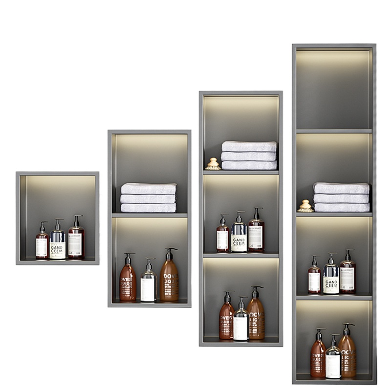 Shower Niche Stainless Steel Recessed - رف تخزين مدمج في الحائط مصنوع