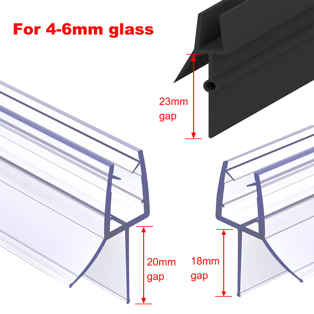 Shower Door Bottom Seal Strip Sweep - شاشة دش شريط عازل للباب PVC