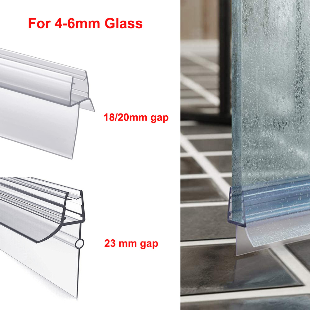 Shower Door Bottom Seal Strip Sweep - زجاج الباب دش شريط عازل الحمام