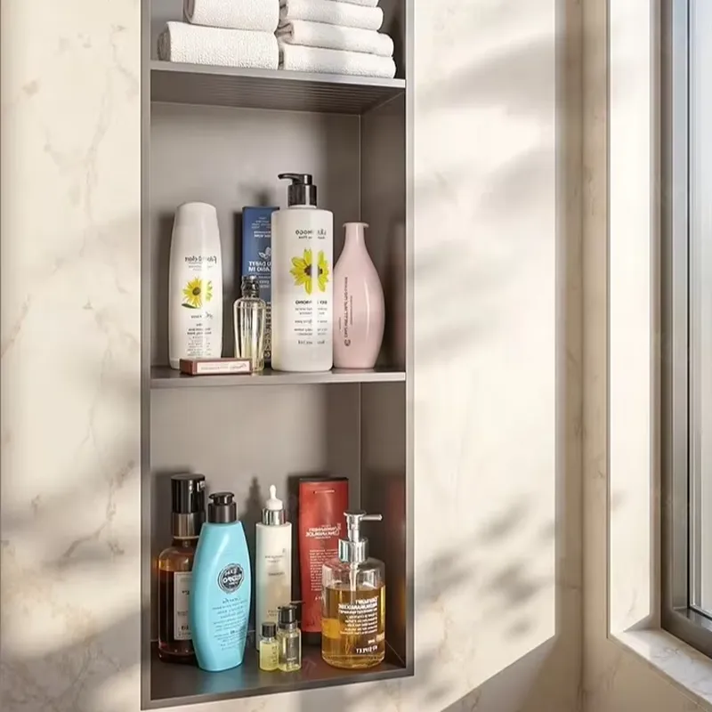 رف تخزين حمام عصري عالي الجودة - مراجعة Shower Niche Stainless Steel Recessed وسعره