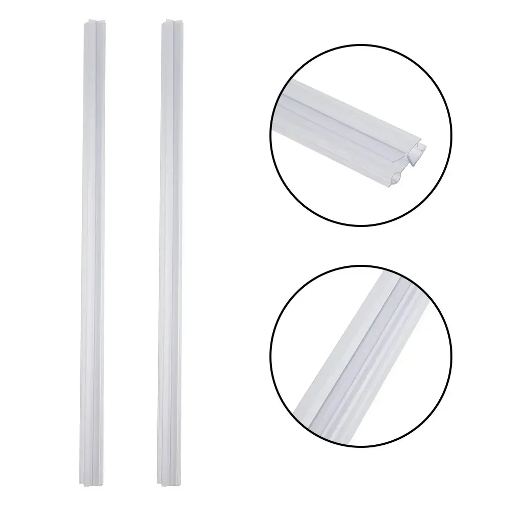 2 قطعة 50 سنتيمتر سيليكون دش ح - مراجعة Shower Door Bottom Seal Strip Sweep وسعره