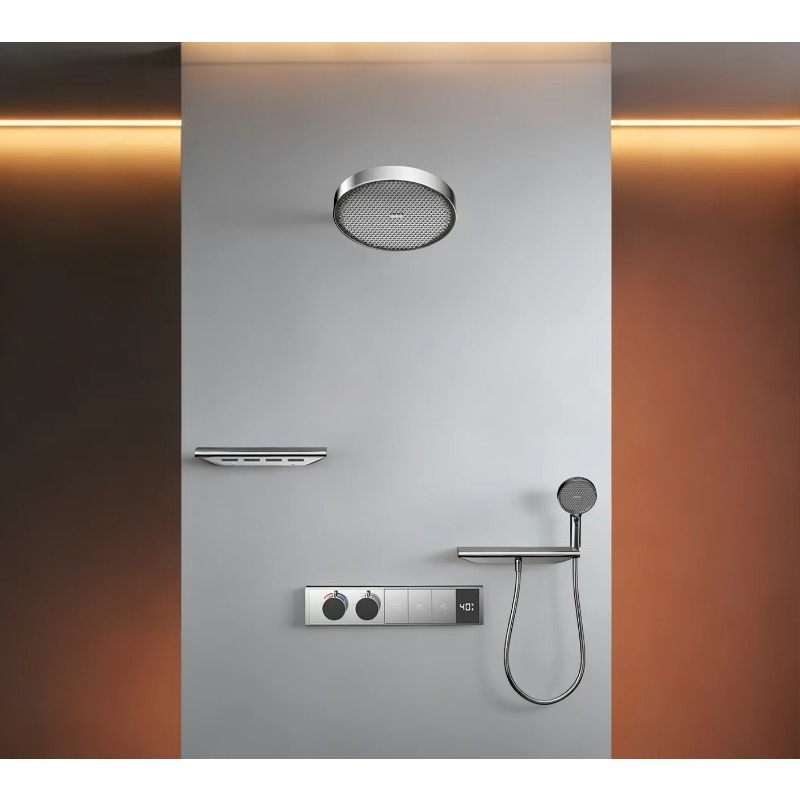 صمام خلط حراري نحاسي مخفي للحم - مراجعة Thermostatic Mixing Valve Digital Display وسعره