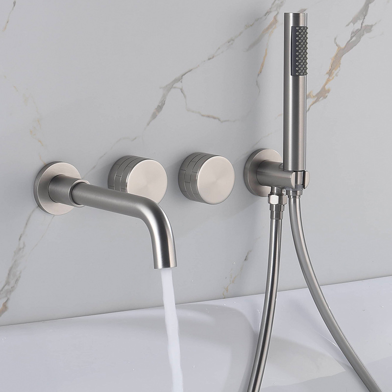 صنبور حوض استحمام من النيكل ال - مراجعة Freestanding Bathtub Filler Faucet Floor وسعره