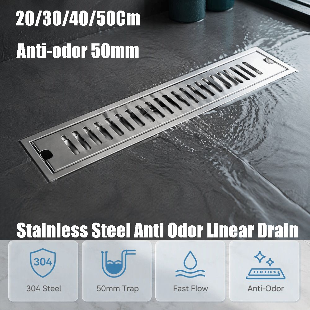 مصرف دش خطي 20/30/40/50 سم مضا - مراجعة Linear Shower Drain Stainless 304 Tile In وسعره