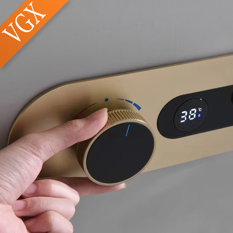 VGX نظام دش ثرموستاتي مخفي مجم - مراجعة Concealed Thermostatic Shower System Set وسعره