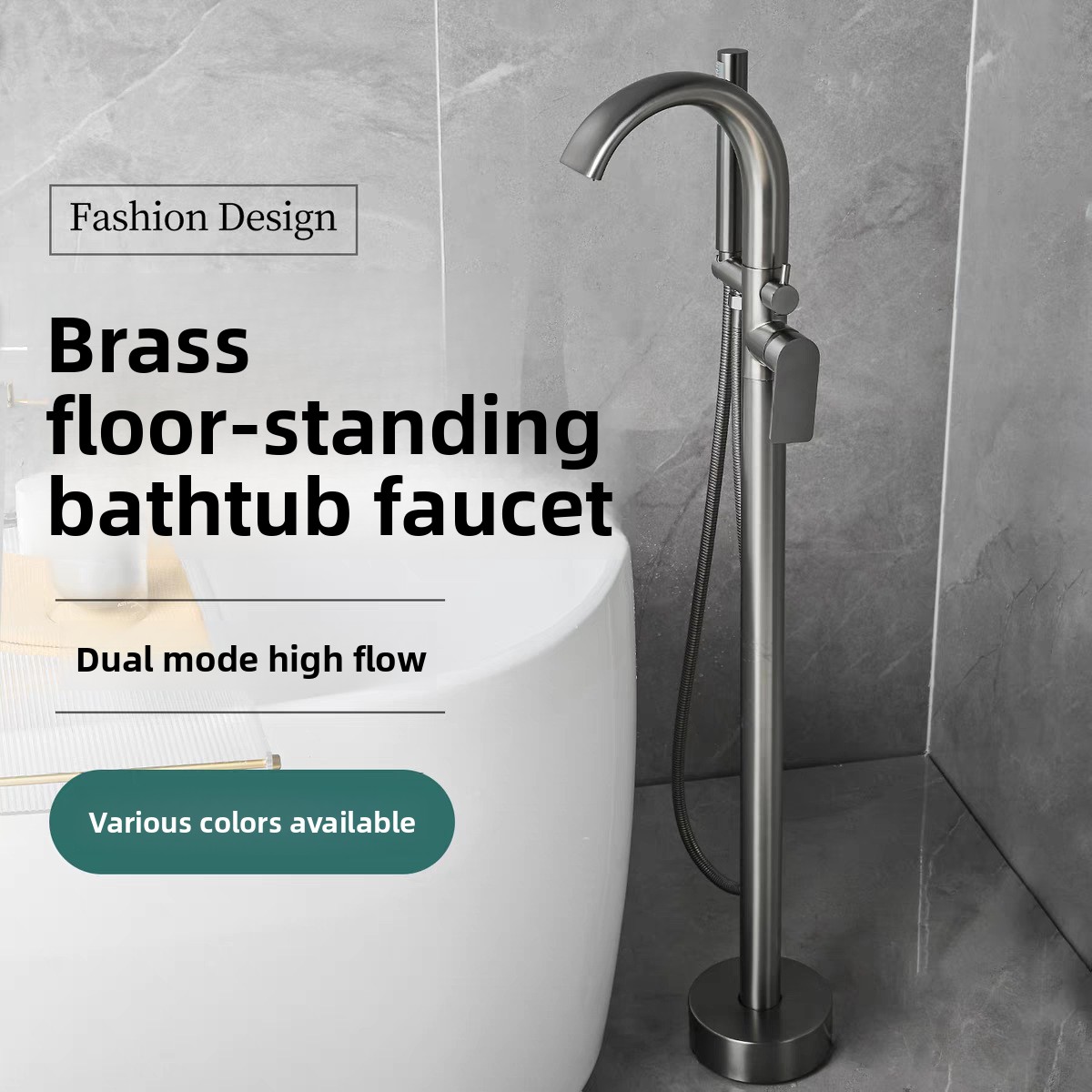 بندقية معدنية ساخنة باردة قائم - مراجعة Freestanding Bathtub Filler Faucet Floor وسعره