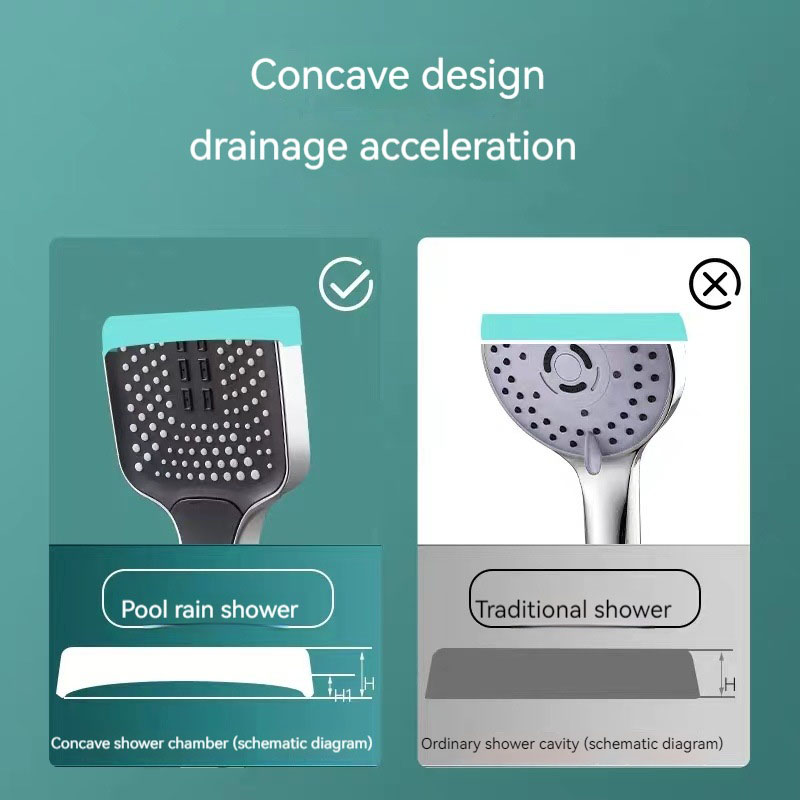 3 أوضاع رأس دش محمول مع فرشاة  - مراجعة Handheld Shower Head High Pressure Filter وسعره