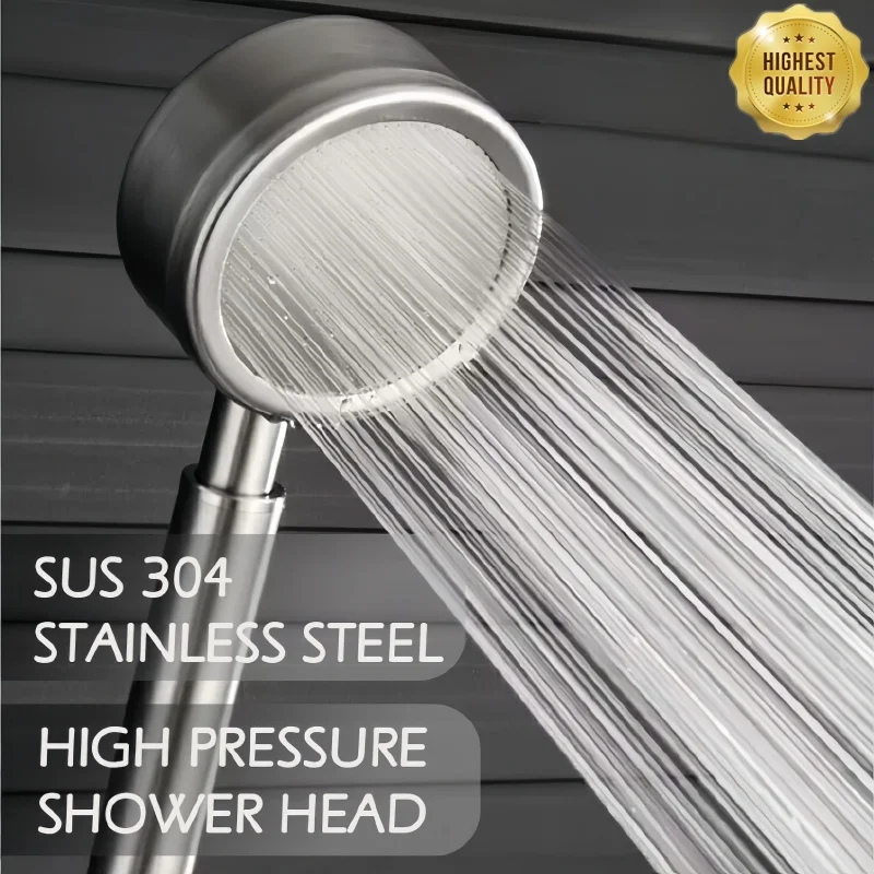 رأس دش من الفولاذ المقاوم للصد - مراجعة Handheld Shower Head High Pressure Filter وسعره