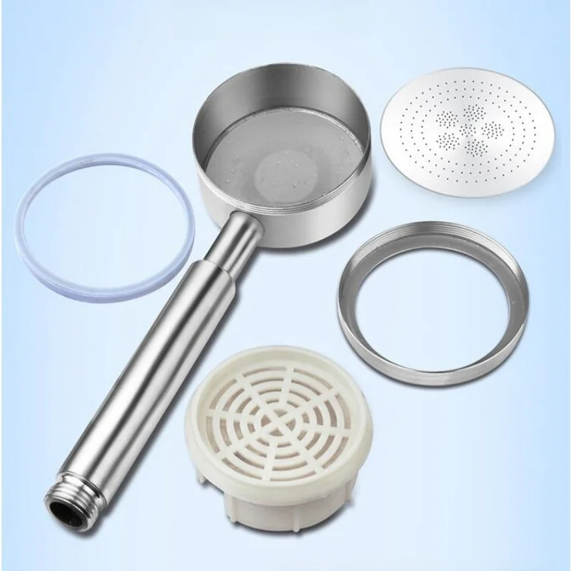 رأس دش من الفولاذ المقاوم للصد - مراجعة Handheld Shower Head High Pressure Filter وسعره