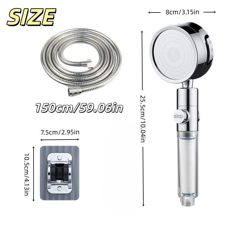 دش يدوي عالي الضغط موفر للمياه - مراجعة Handheld Shower Head High Pressure Filter وسعره