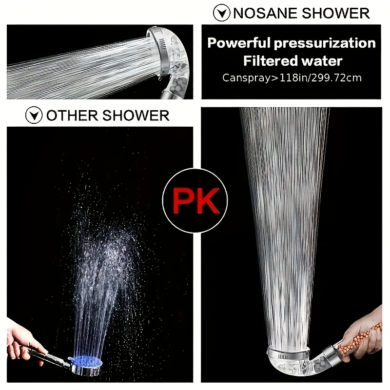 1 قطعة رأس دش مفلتر ABS ارتفاع - مراجعة Handheld Shower Head High Pressure Filter وسعره
