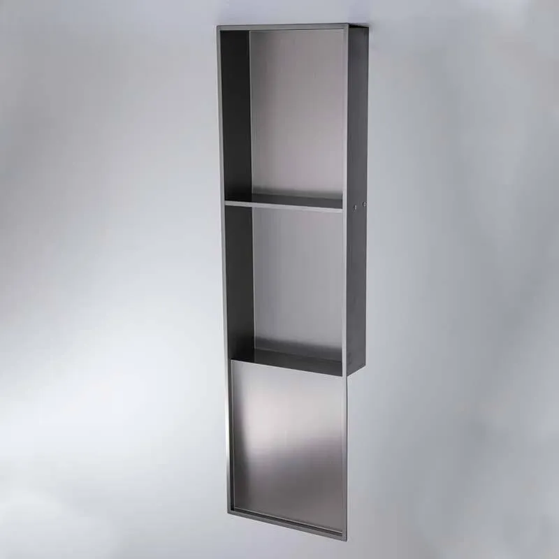 رف تخزين مدمج للحمام مثبت على  - مراجعة Shower Niche Stainless Steel Recessed وسعره