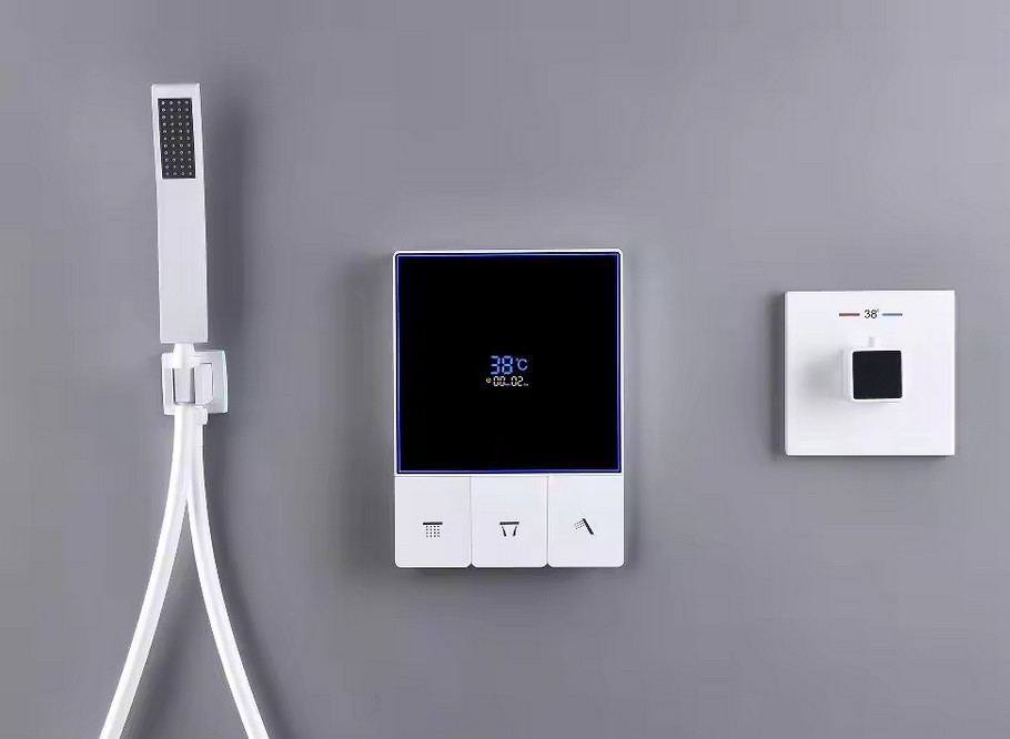 أحدث صمام خلط حراري مخفي ثلاثي - مراجعة Thermostatic Mixing Valve Digital Display وسعره
