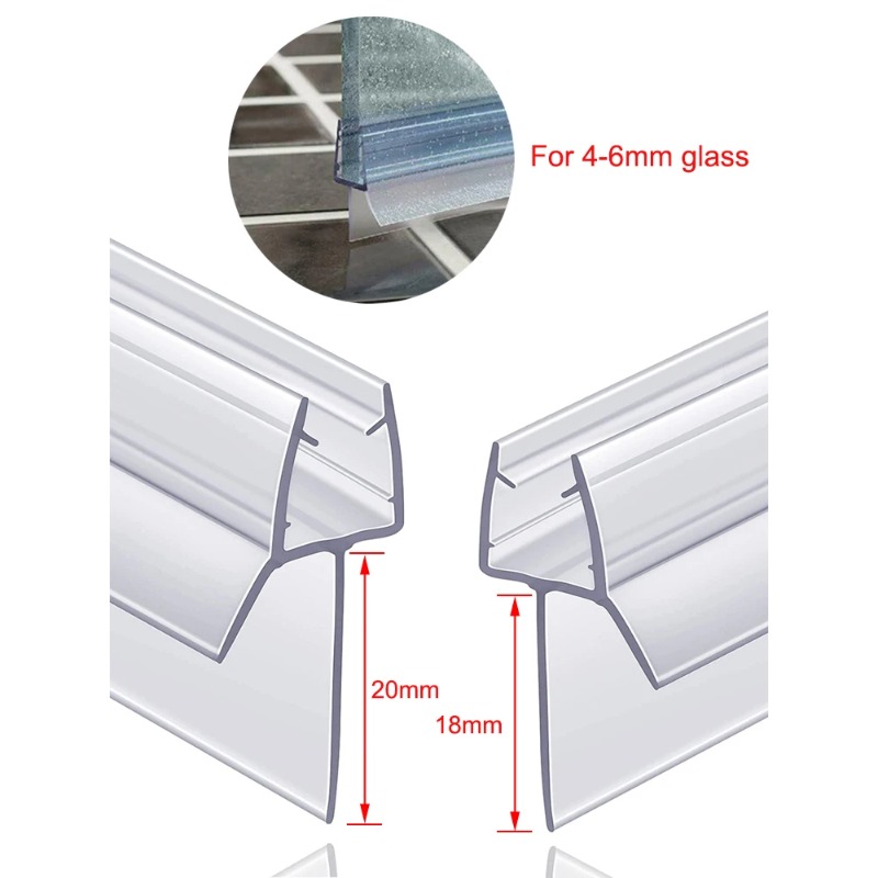 شريط ختم باب شاشة بدون إطار ،  - مراجعة Shower Door Bottom Seal Strip Sweep وسعره