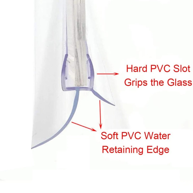شريط ختم باب شاشة بدون إطار ،  - مراجعة Shower Door Bottom Seal Strip Sweep وسعره