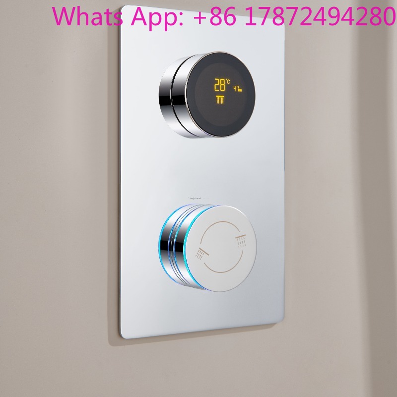 نظام خلاط حمام رقمي حراري مخفي - مراجعة Concealed Thermostatic Shower System Set وسعره