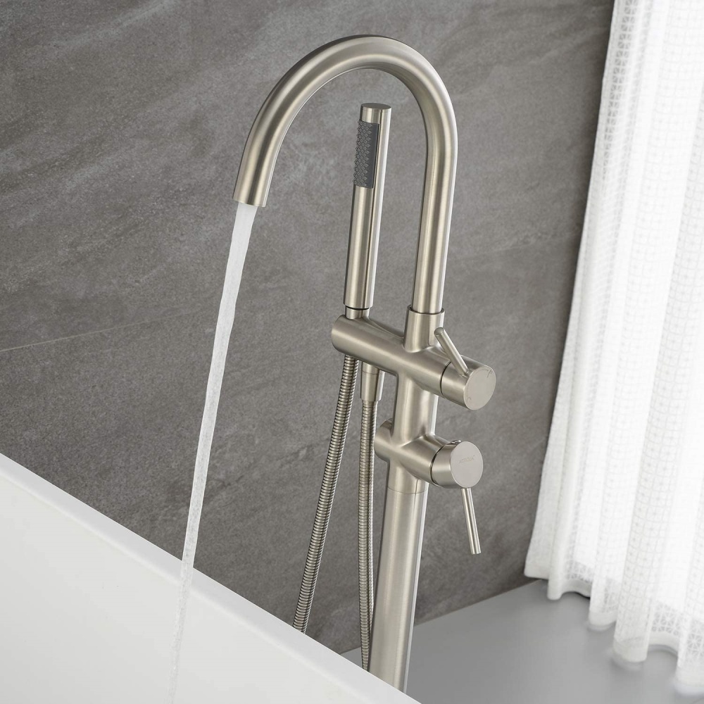 قائما بذاته حوض حشو شلال صنبور - مراجعة Freestanding Bathtub Filler Faucet Floor وسعره