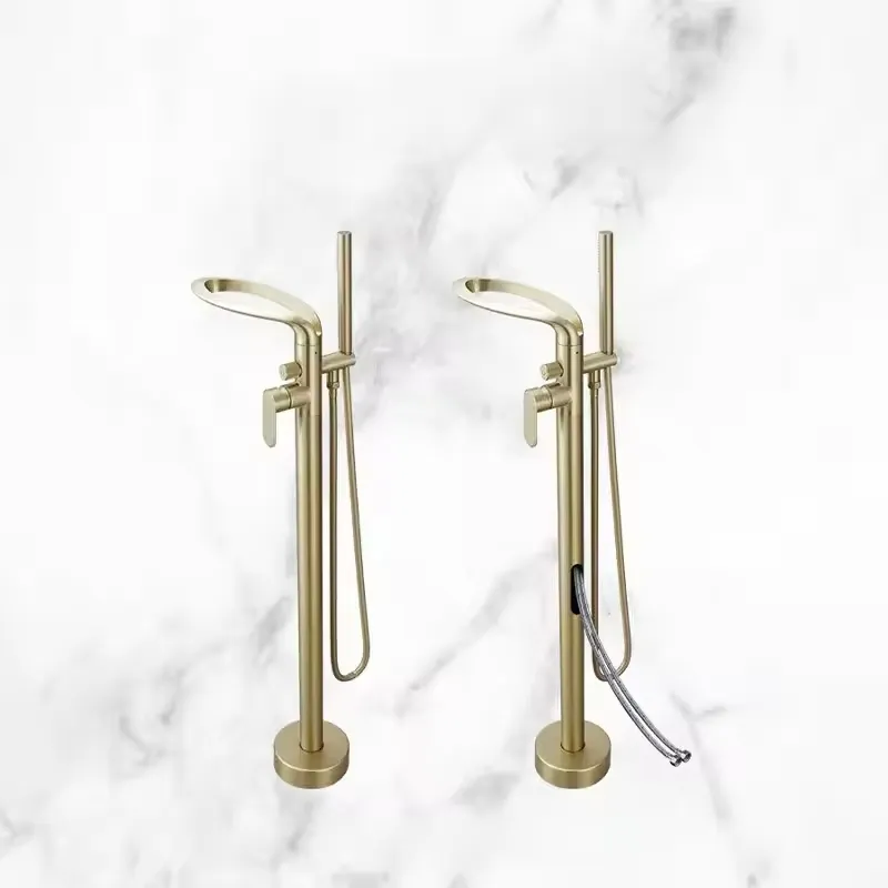 صنبور حوض استحمام حديث من النح - مراجعة Freestanding Bathtub Filler Faucet Floor وسعره