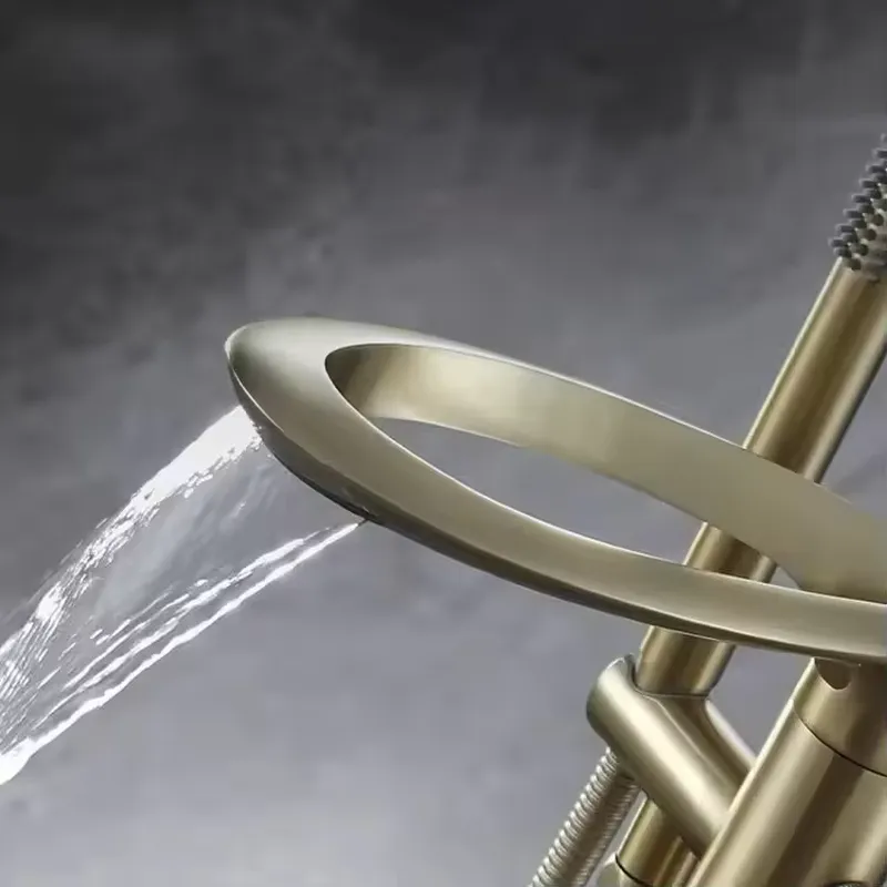 صنبور حوض استحمام حديث من النح - مراجعة Freestanding Bathtub Filler Faucet Floor وسعره