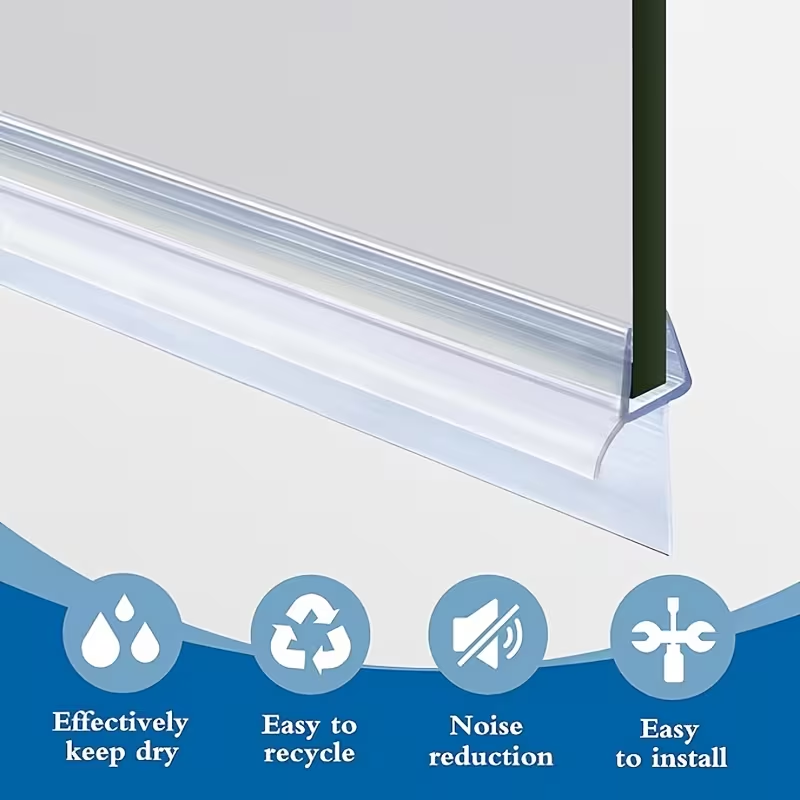 1/2 قطعة شريط عازل من PVC لشاش - مراجعة Shower Door Bottom Seal Strip Sweep وسعره