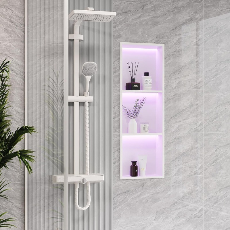 خزانة حمام مدمجة من الفولاذ ال - مراجعة Shower Niche Stainless Steel Recessed وسعره
