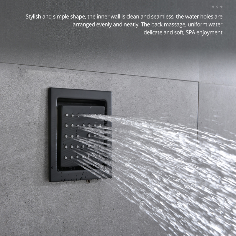 4 بوصة دش الجسم فوهة الجانب رذ - مراجعة Shower Body Jet Massage Spray Square وسعره