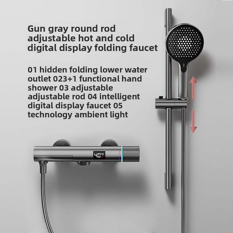 مجموعة دش بتصميم بسيط باللون ا - مراجعة Thermostatic Mixing Valve Digital Display وسعره