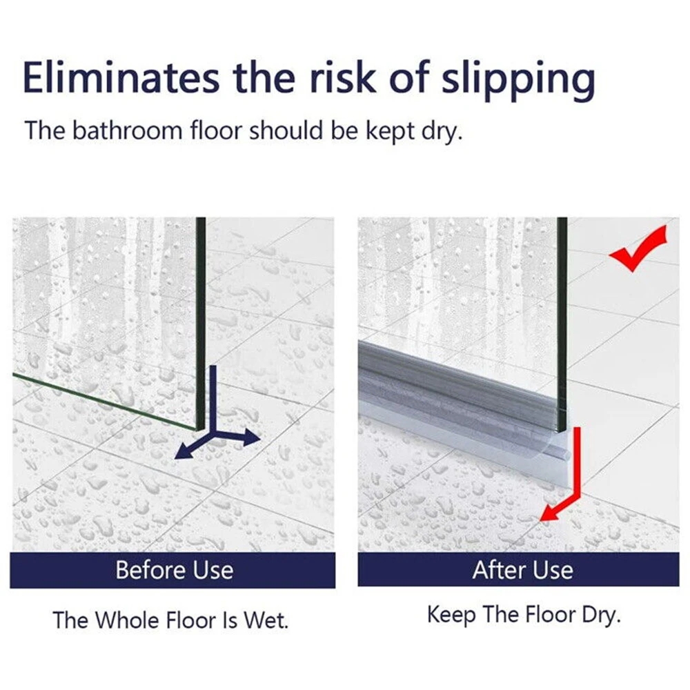 شريط غلق دش بدون إطار ، قاع با - مراجعة Shower Door Bottom Seal Strip Sweep وسعره