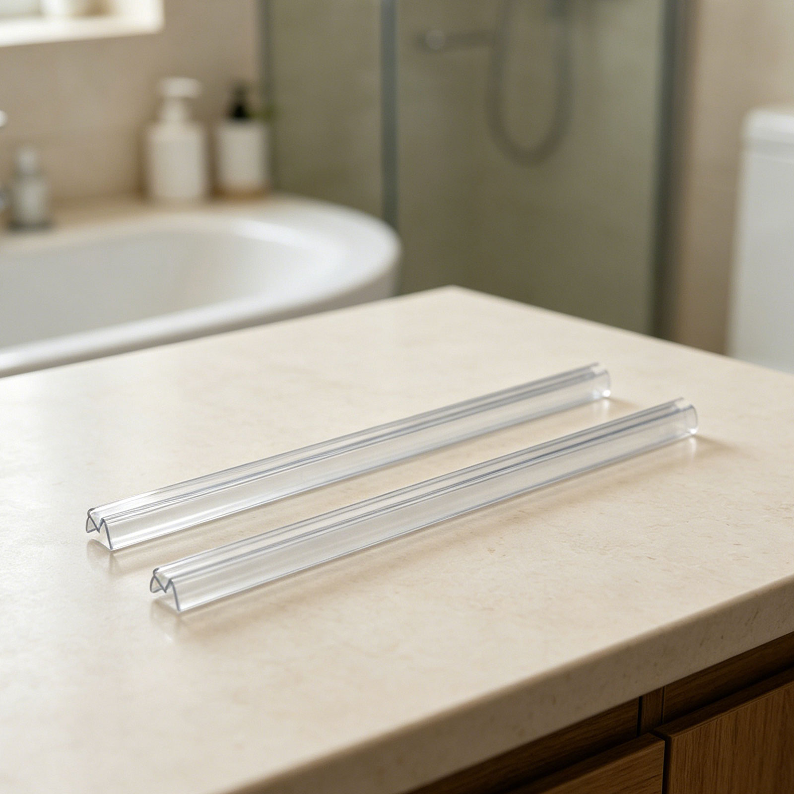 عبوة من قطعتين: شريط عازل سفلي - مراجعة Shower Door Bottom Seal Strip Sweep وسعره