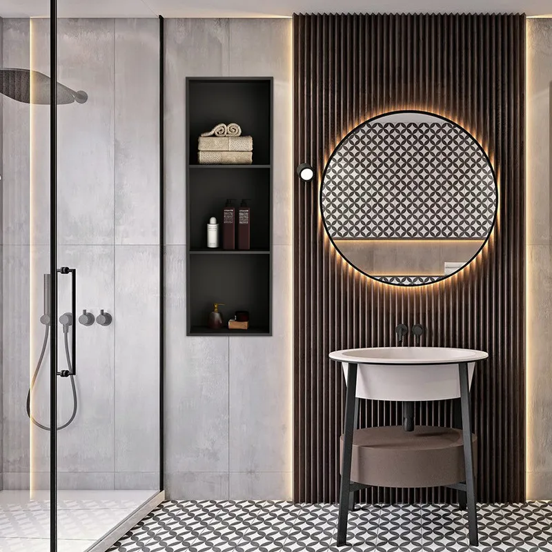 وحدة تخزين مخفية للحمام من الف - مراجعة Shower Niche Stainless Steel Recessed وسعره