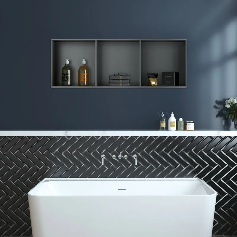 وحدة تخزين مخفية للحمام من الف - مراجعة Shower Niche Stainless Steel Recessed وسعره
