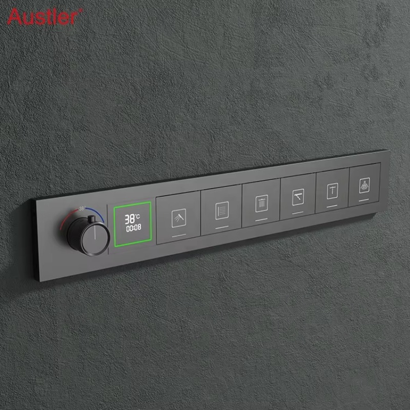 رأس دش موسيقي مع إضاءة LED للح - مراجعة Led Rainfall Shower Head Waterfall وسعره