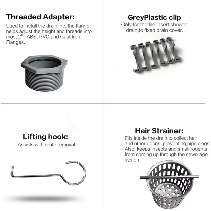 مصرف دش مستطيل من الفولاذ المق - مراجعة Linear Shower Drain Stainless 304 Tile In وسعره