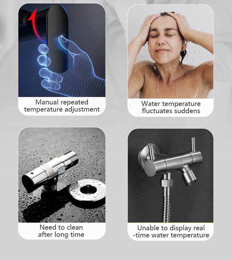 مجموعة تحكم ذكية للحمام مع صنب - مراجعة Thermostatic Mixing Valve Digital Display وسعره