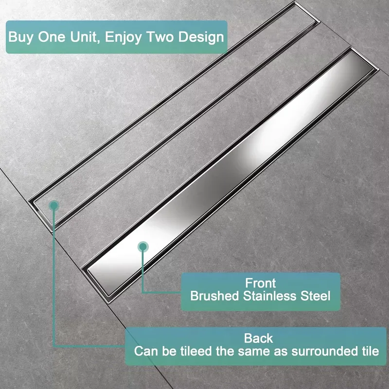 مصرف دش خطي حديث من الفولاذ ال - مراجعة Linear Shower Drain Stainless 304 Tile In وسعره