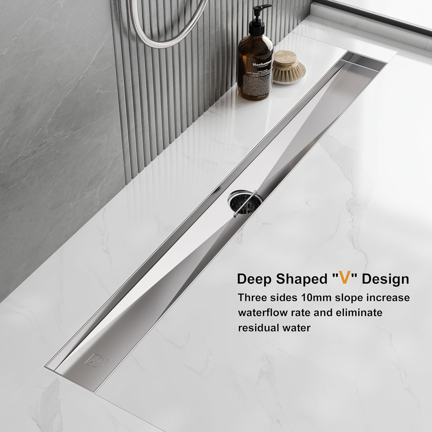 الحديثة للتخصيص 304 بلاط الفول - مراجعة Linear Shower Drain Stainless 304 Tile In وسعره