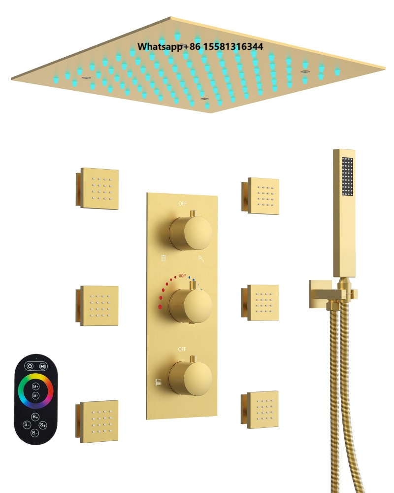 نظام دش مطري مخفي مثبت بالسقف  - مراجعة Concealed Thermostatic Shower System Set وسعره
