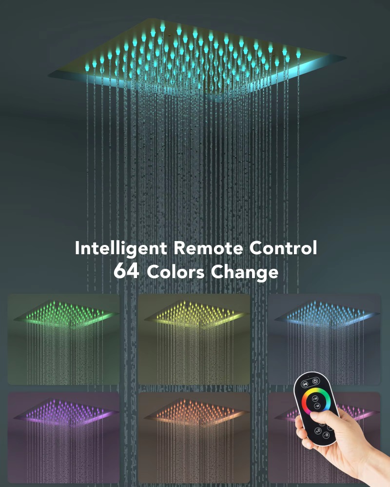 نظام دش مطري مخفي مثبت بالسقف  - مراجعة Concealed Thermostatic Shower System Set وسعره