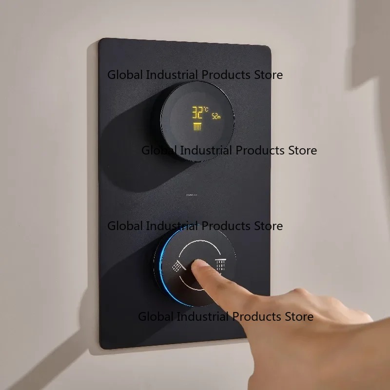 نظام دش رقمي مخفي مع تطبيق واي - مراجعة Concealed Thermostatic Shower System Set وسعره