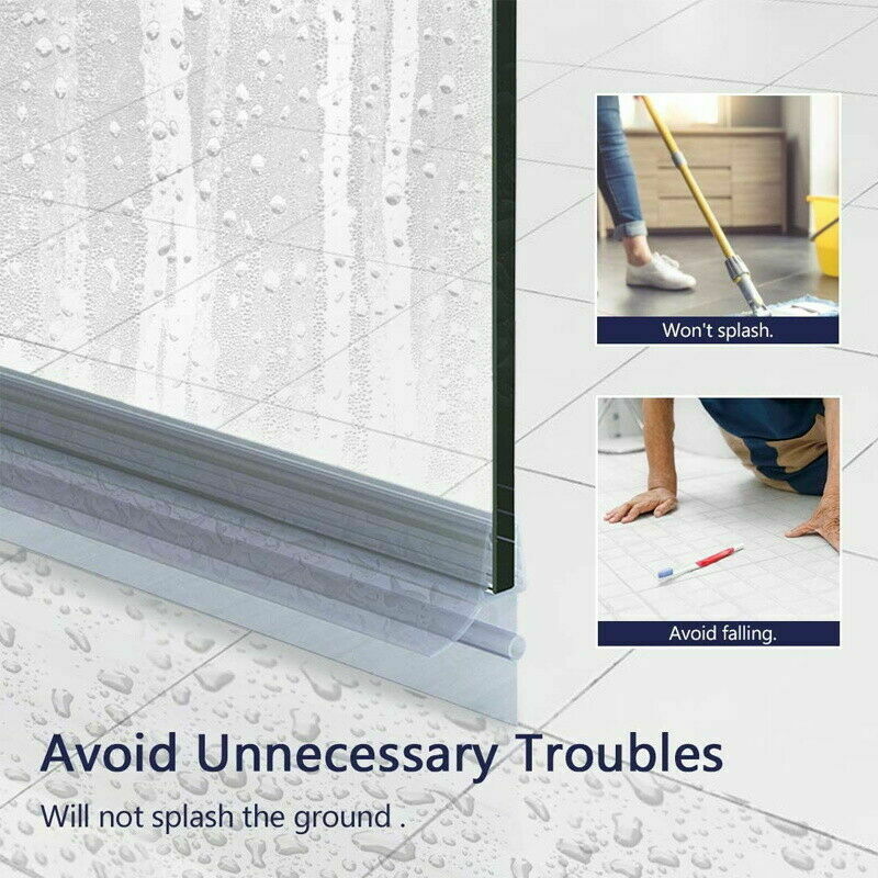 شريط إحكام جديد لأسفل باب الدش - مراجعة Shower Door Bottom Seal Strip Sweep وسعره